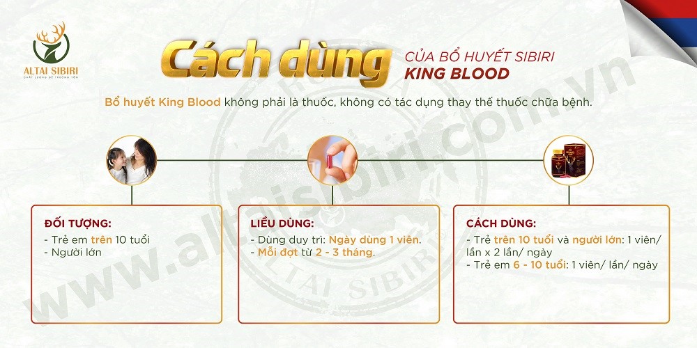 King blood - Bổ huyết Sibiri (Lọ 30 viên)